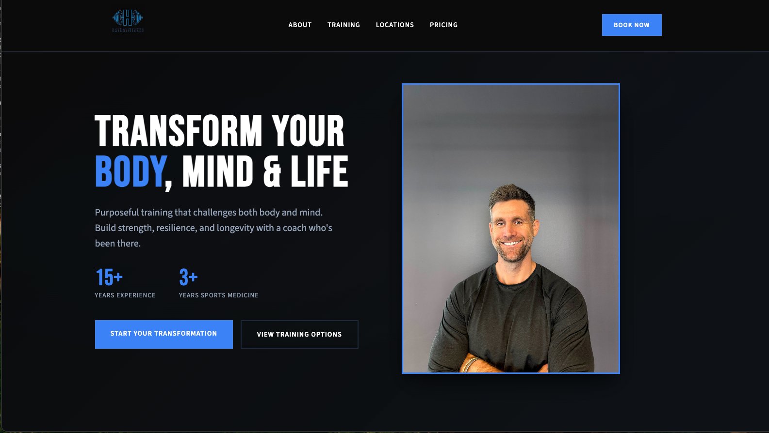 HayHay Fitness website